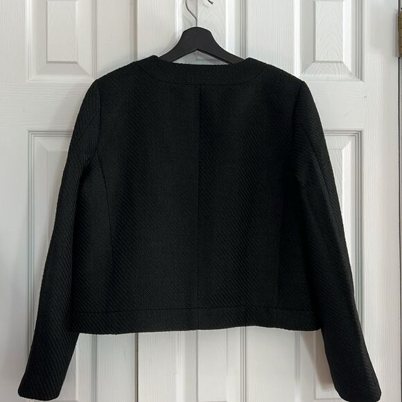 J. Crew Tweed lady jacket in Black size 12 - Picture 11 of 15